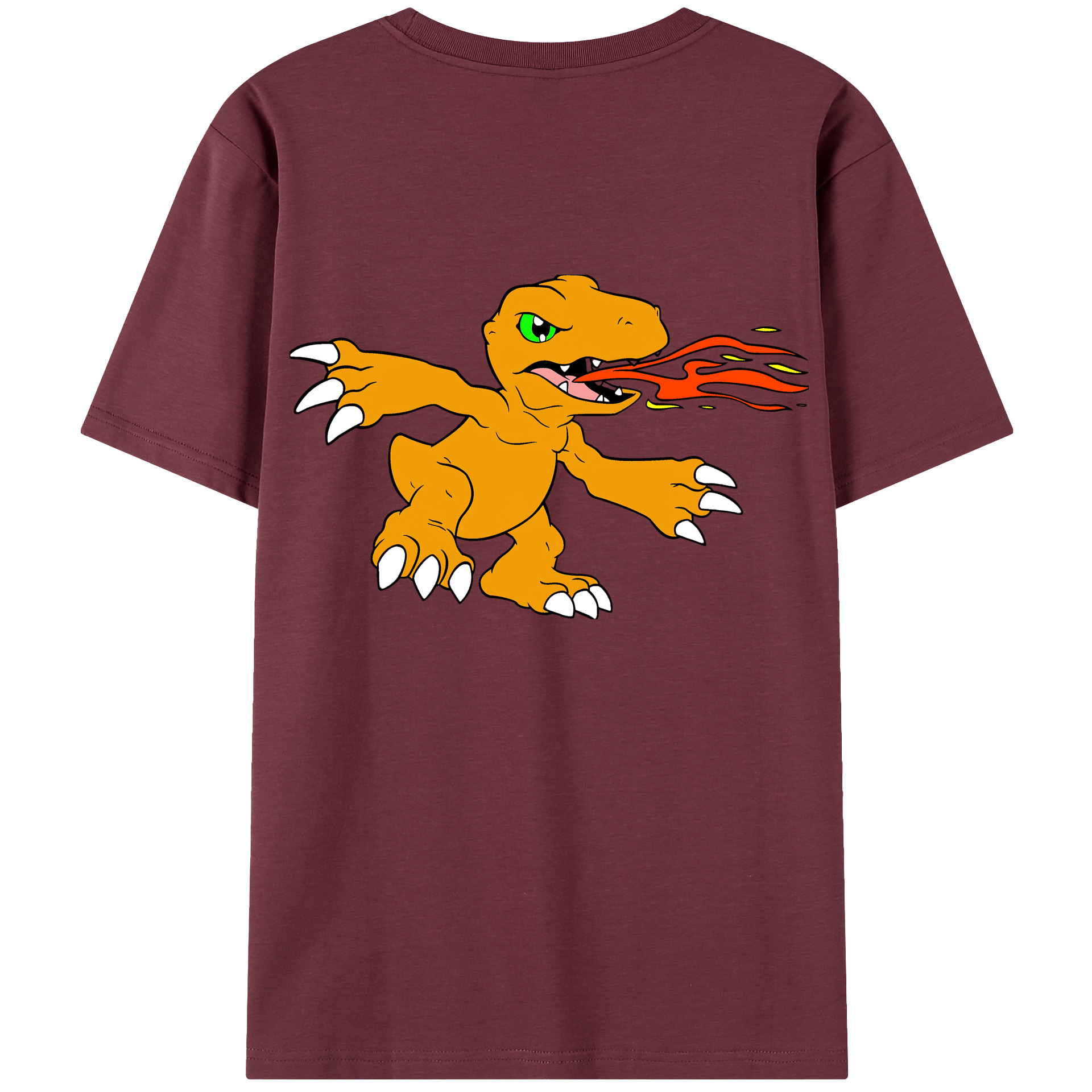 （画像用） Digimon デジタルモンスター/デジモン 綿100％半袖Tシャツ（背面プリント）